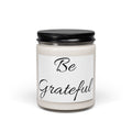 Be Grateful Soy Candle – 9oz Scented Jar, Inspirational Gift for Gratitude & Relaxation