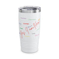 20oz Ringneck Tumbler — Positive Word Cloud "Yes, I Am Her!" Stainless Travel Cup