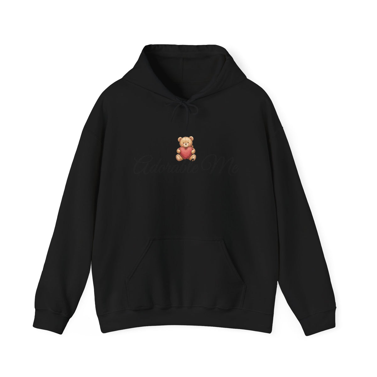 Adorable Me Teddy Bear Hoodie – Cute Script Graphic Pullover