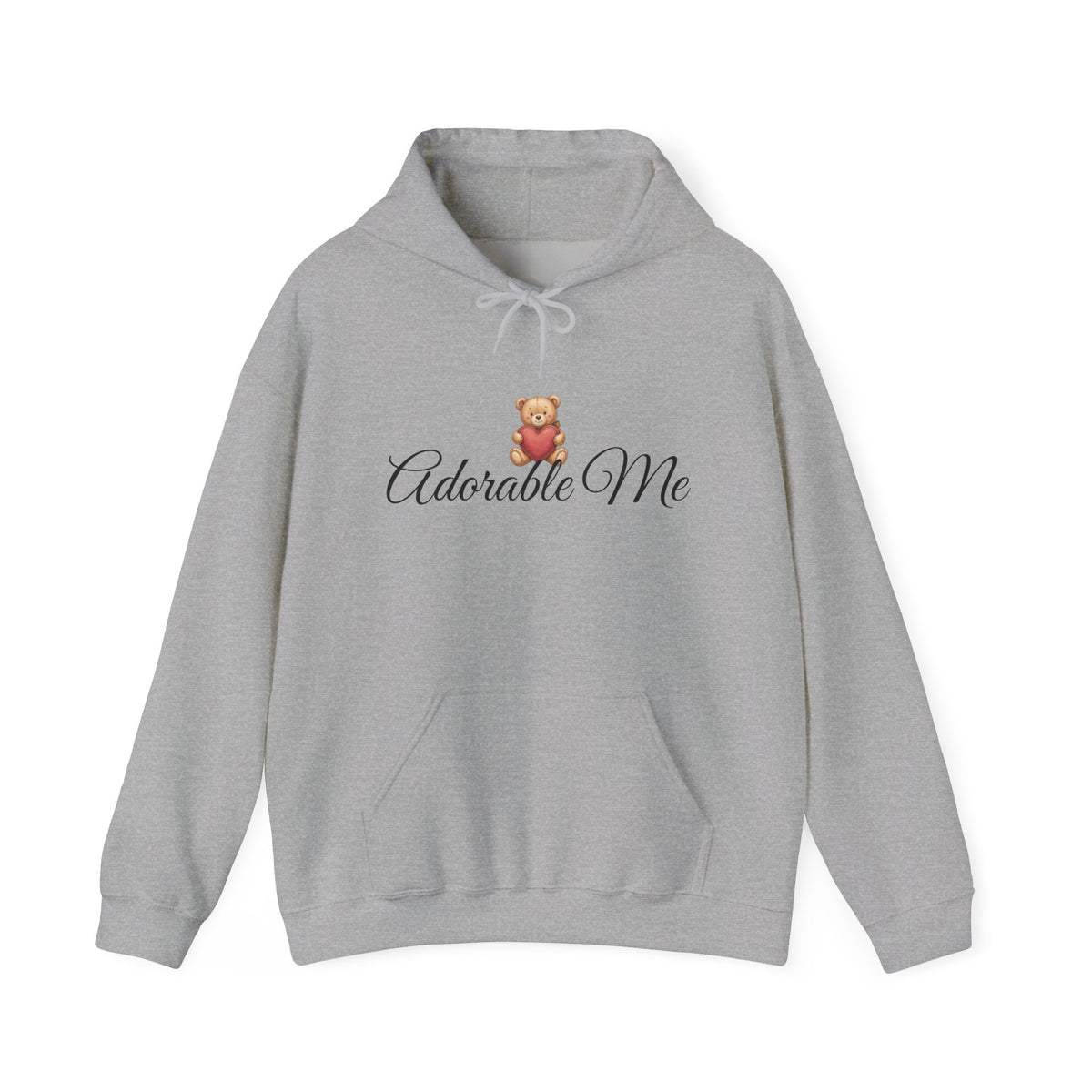 Adorable Me Teddy Bear Hoodie – Cute Script Graphic Pullover