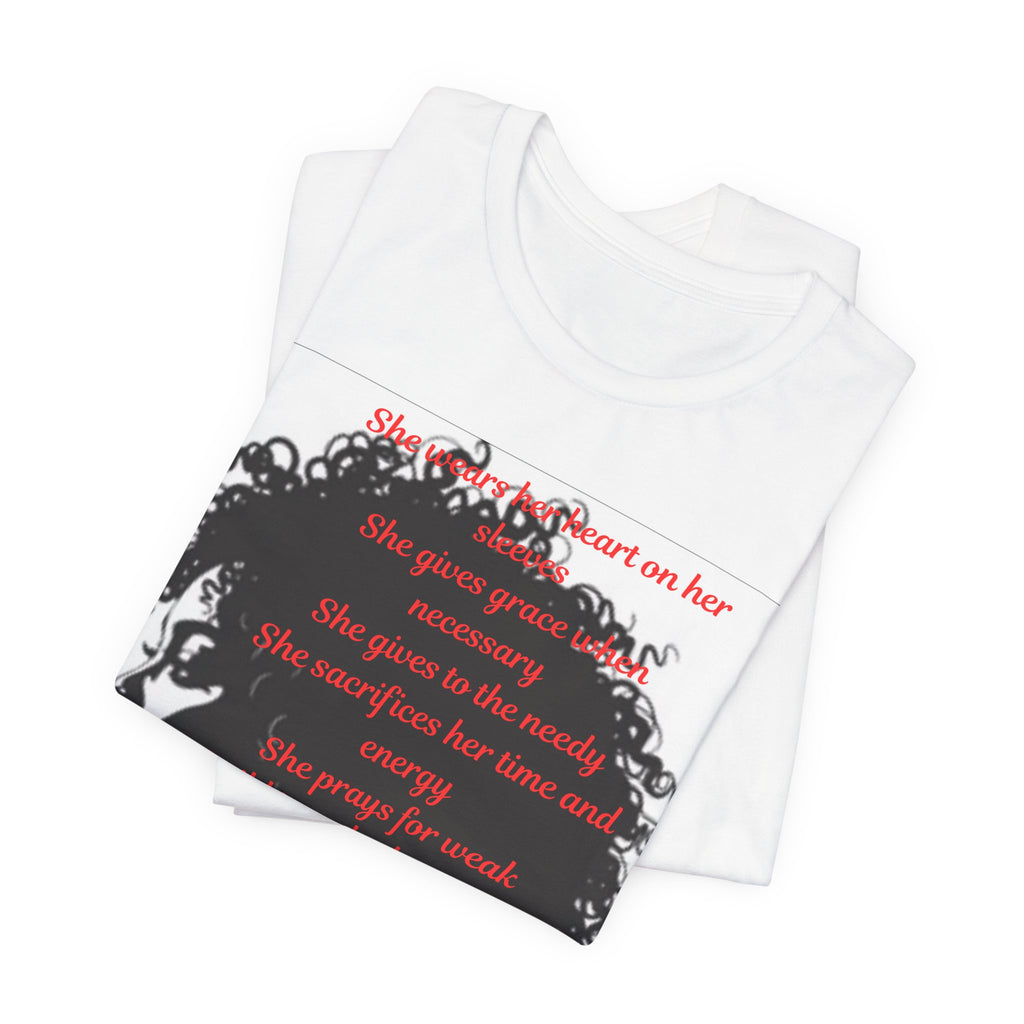 Afro Silhouette Tee — Minimal Black Heritage Profile T-Shirt