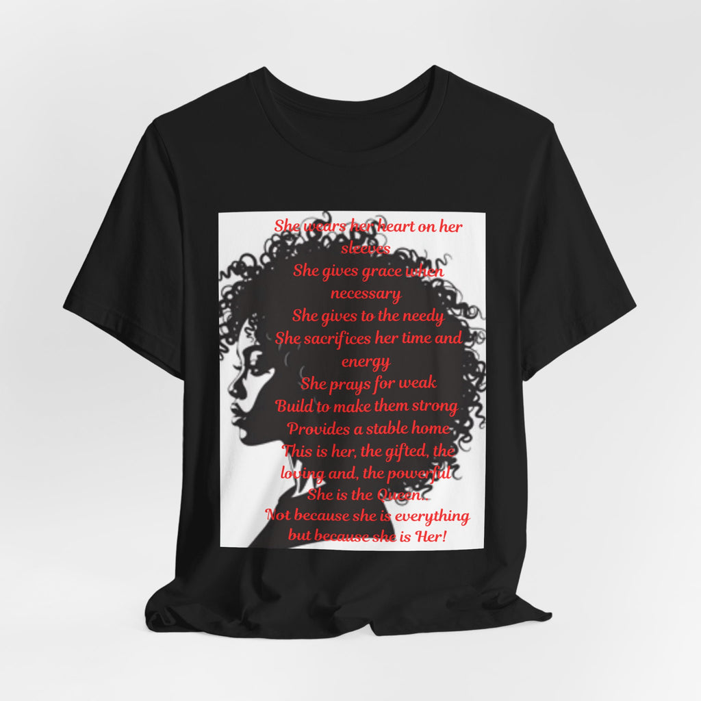 Afro Silhouette Tee — Minimal Black Heritage Profile T-Shirt