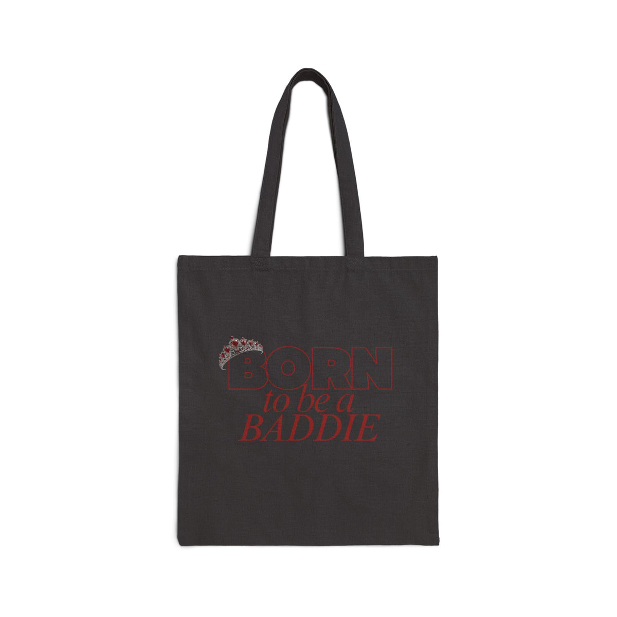 Born to Be a Baddie Canvas Tote – Trendy Feminine Reusable Bag
