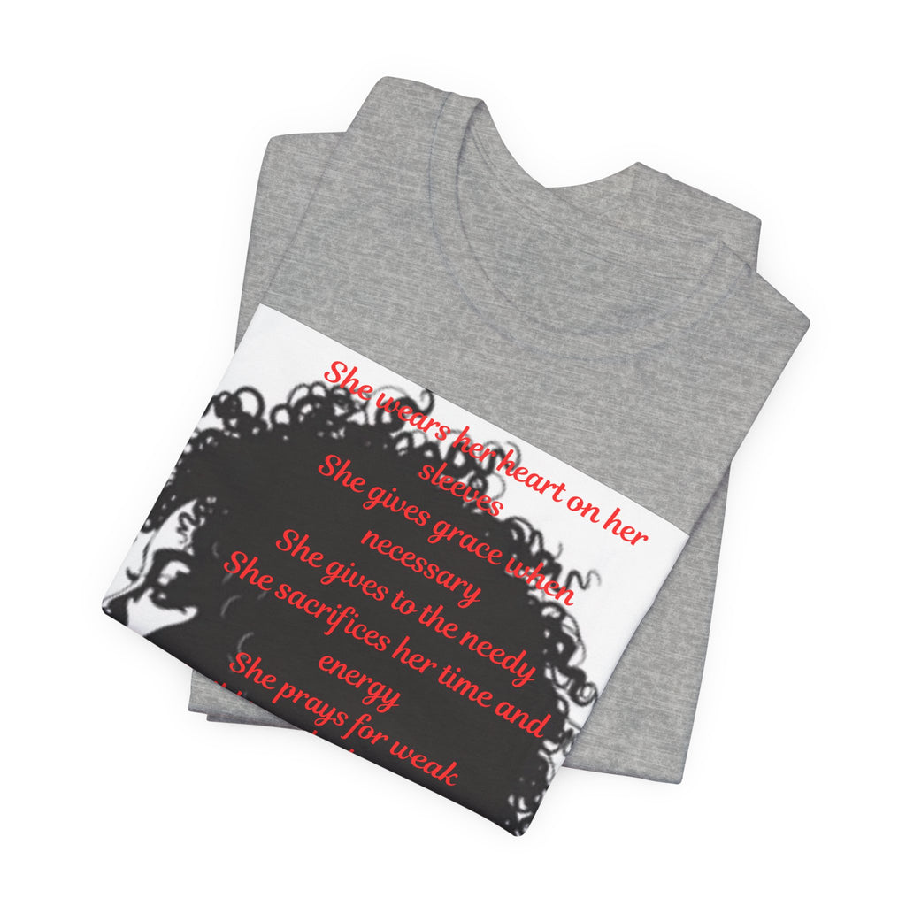 Afro Silhouette Tee — Minimal Black Heritage Profile T-Shirt