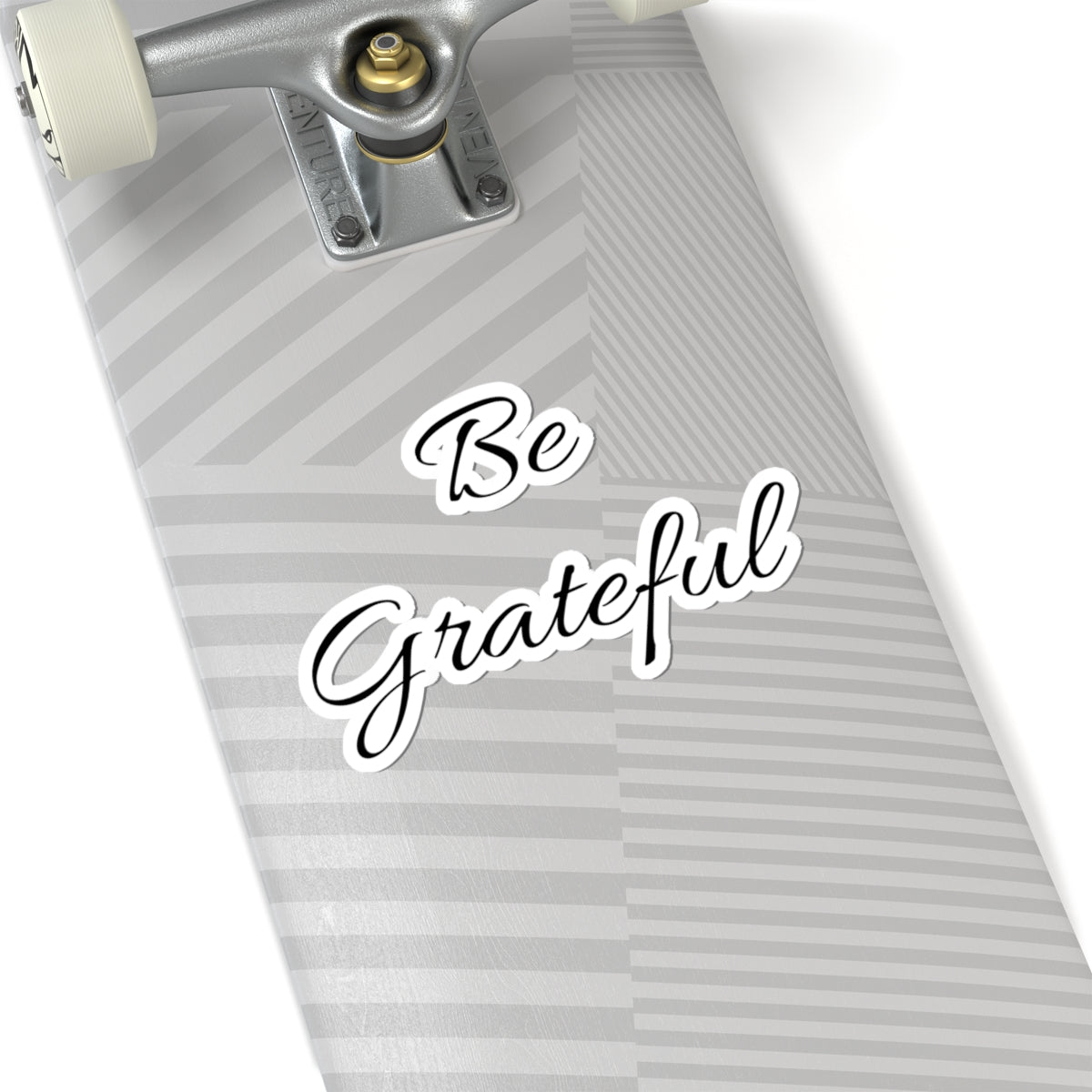Be Grateful Script Sticker — Inspirational Kiss-Cut Vinyl Sticker