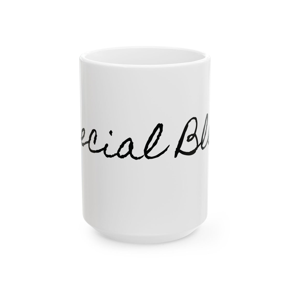 Ceramic Mug - 'Special Blend' Handwritten Script Coffee Cup (11oz, 15oz)