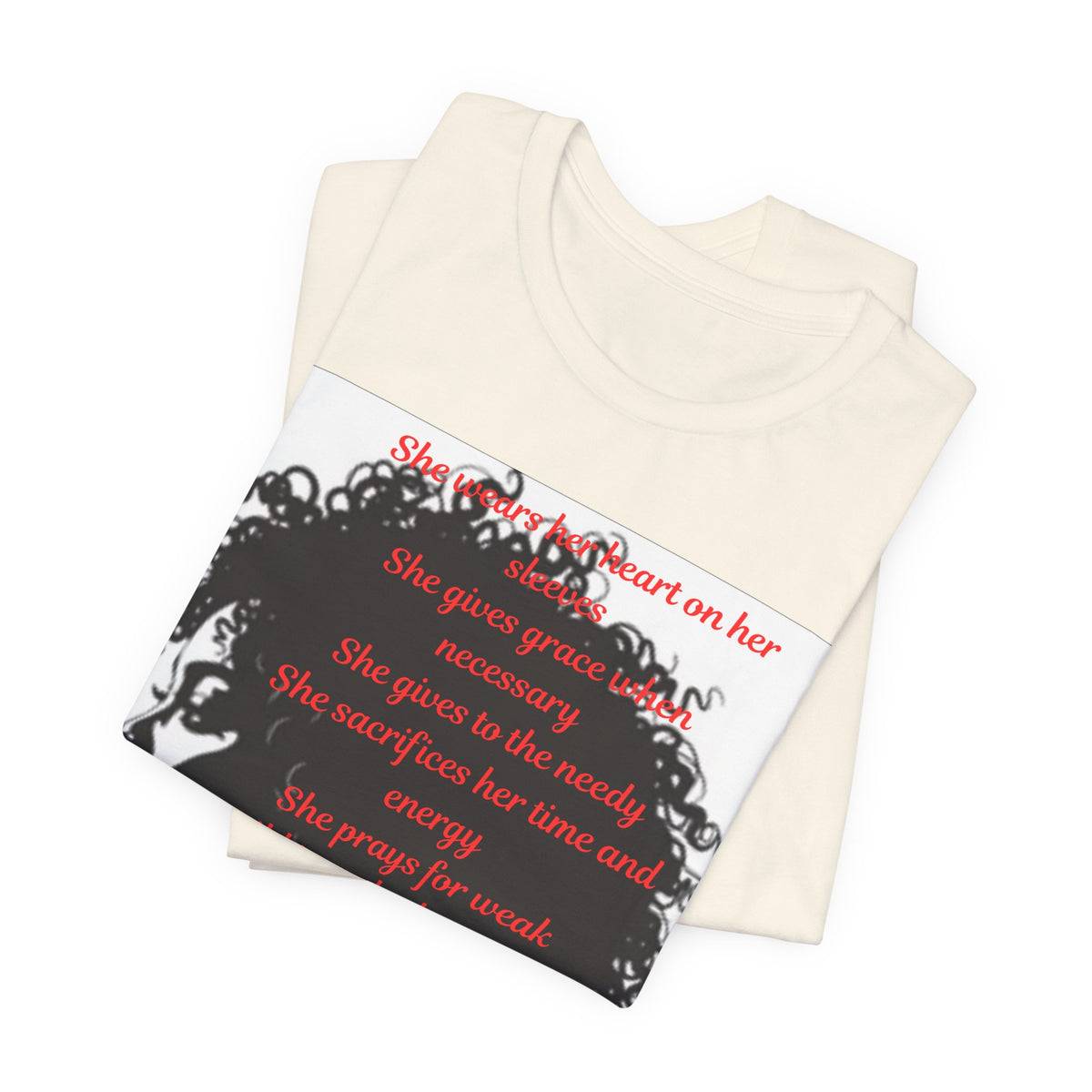 Afro Silhouette Tee — Minimal Black Heritage Profile T-Shirt
