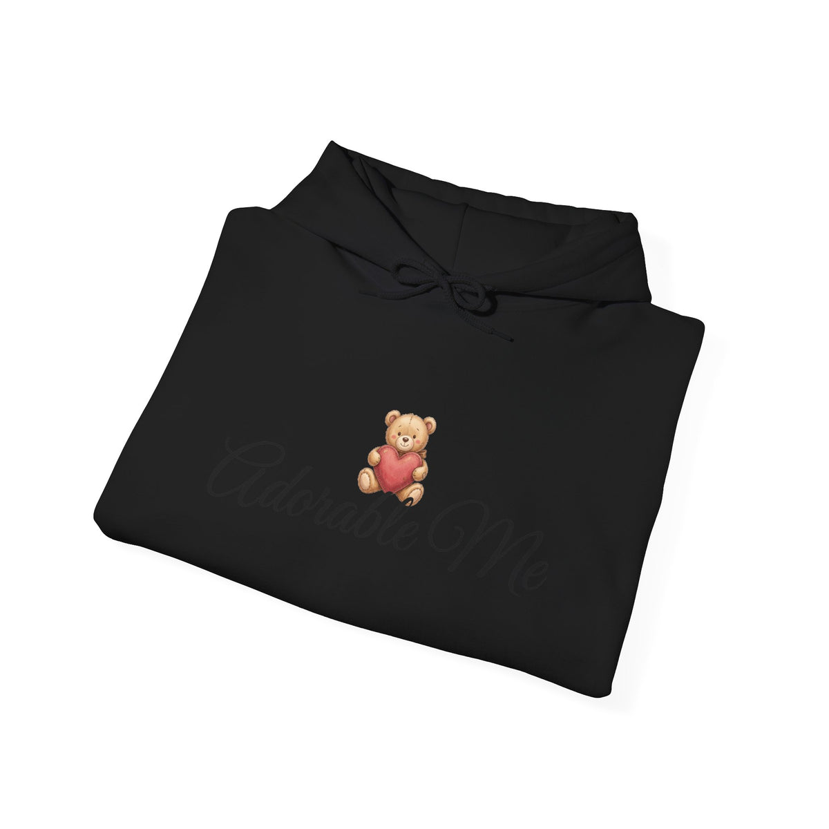 Adorable Me Teddy Bear Hoodie – Cute Script Graphic Pullover
