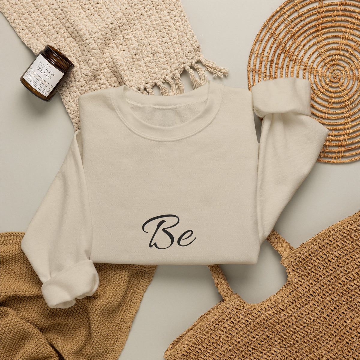 Be Grateful Crewneck Sweatshirt — Inspirational Cozy Pullover for Thanksgiving & Everyday