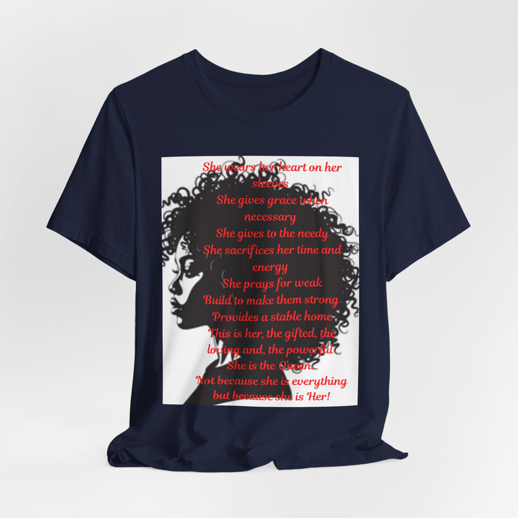 Afro Silhouette Tee — Minimal Black Heritage Profile T-Shirt