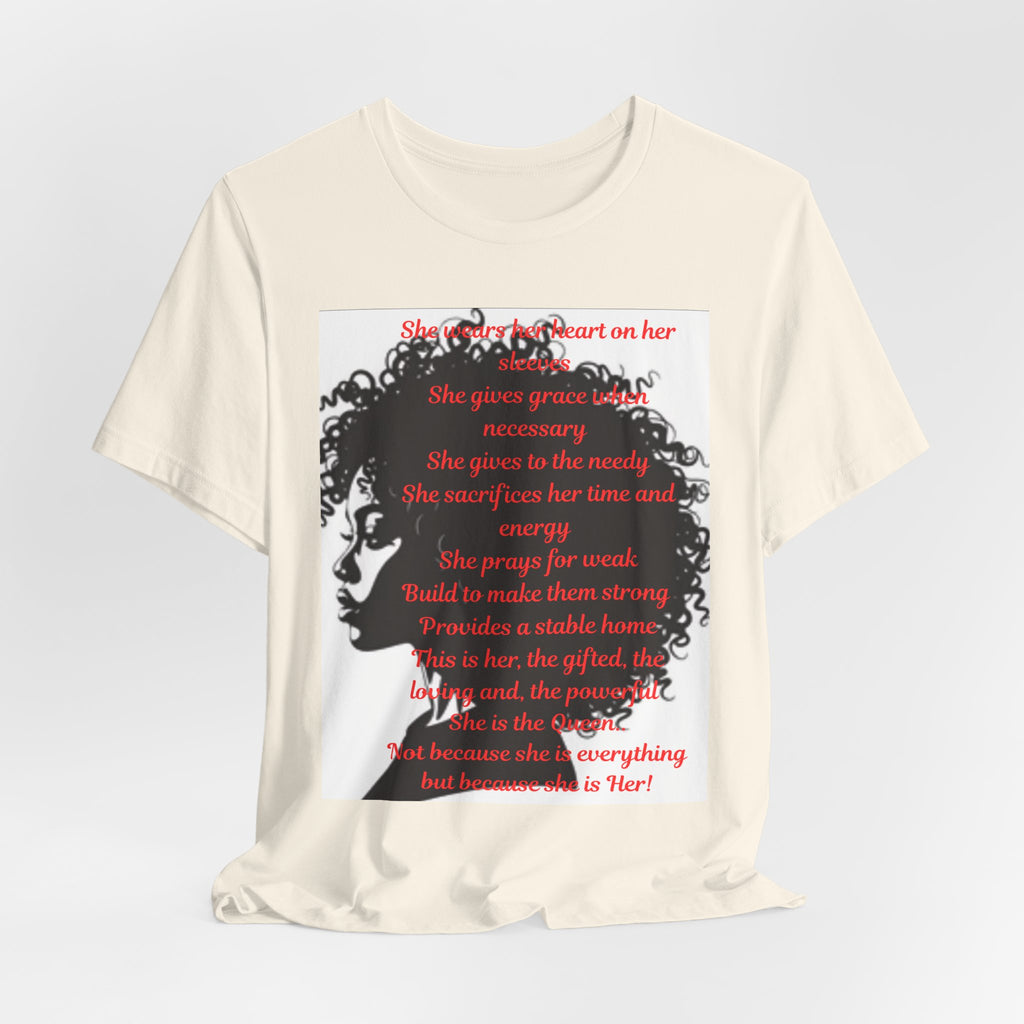 Afro Silhouette Tee — Minimal Black Heritage Profile T-Shirt
