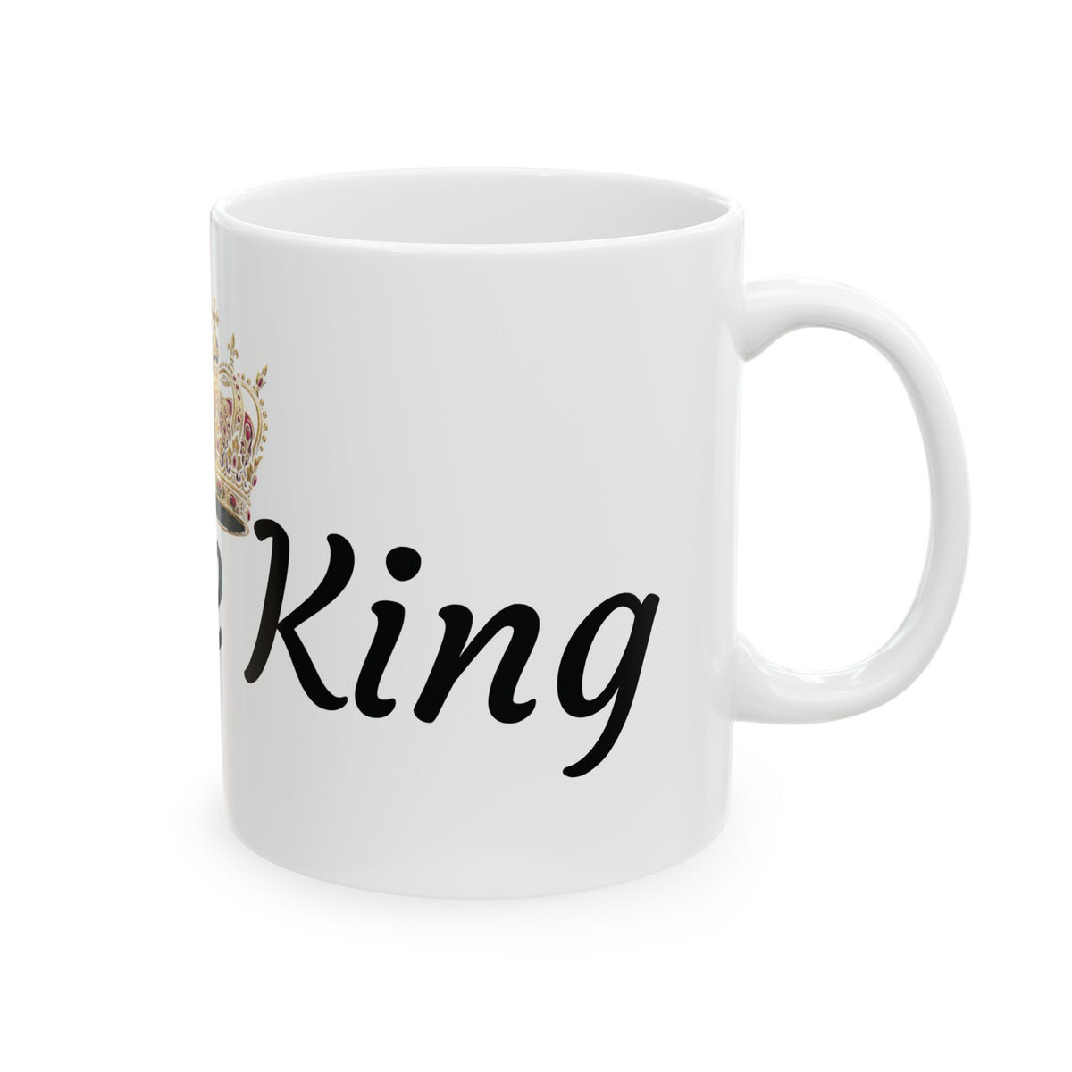 Coffee King Ceramic Mug — Crowned Coffee Lover Gift (11oz, 15oz)