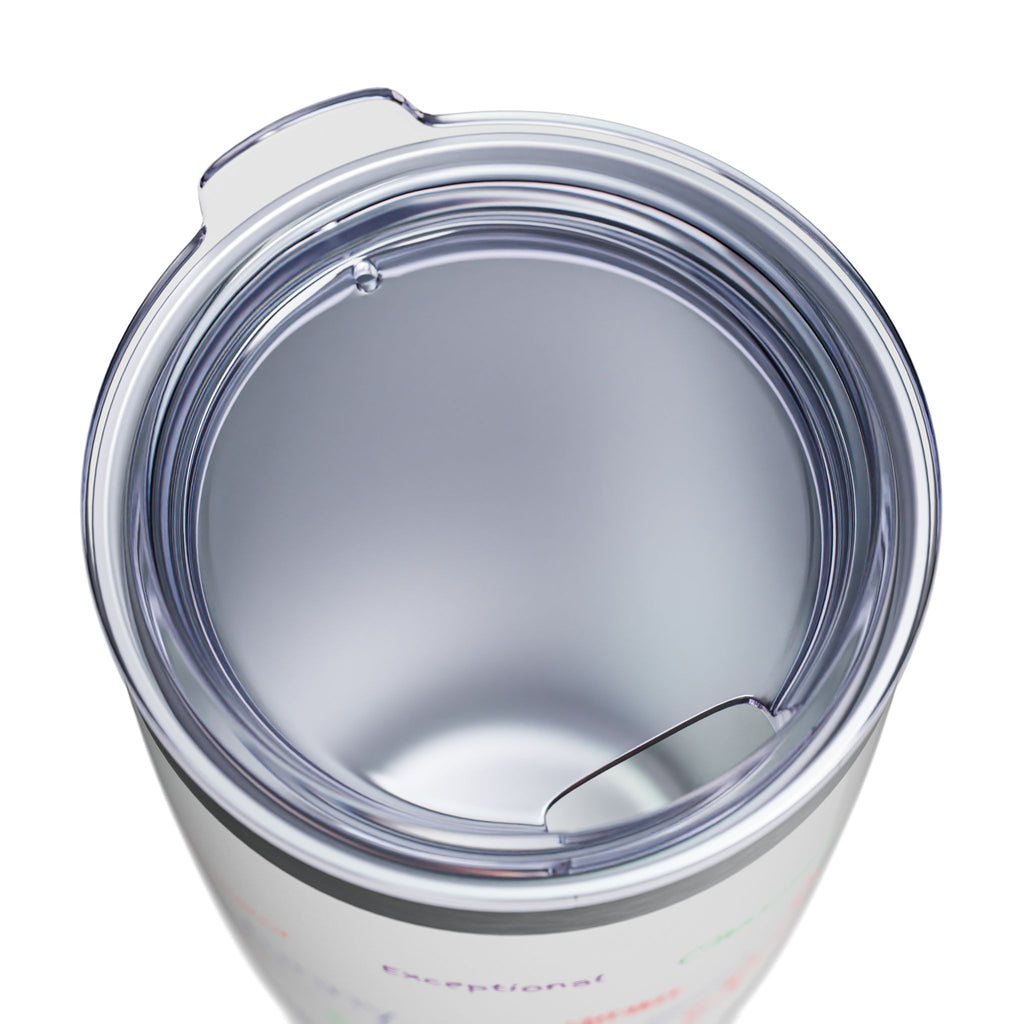 20oz Ringneck Tumbler — Positive Word Cloud "Yes, I Am Her!" Stainless Travel Cup