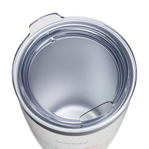 20oz Ringneck Tumbler — Positive Word Cloud "Yes, I Am Her!" Stainless Travel Cup