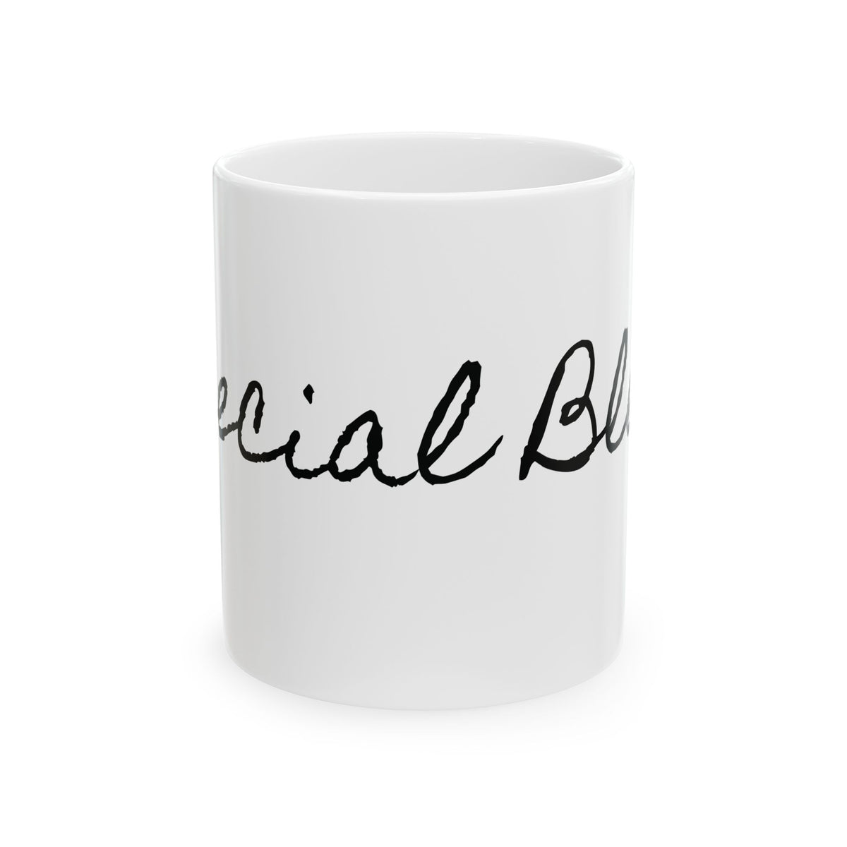 Ceramic Mug - 'Special Blend' Handwritten Script Coffee Cup (11oz, 15oz)