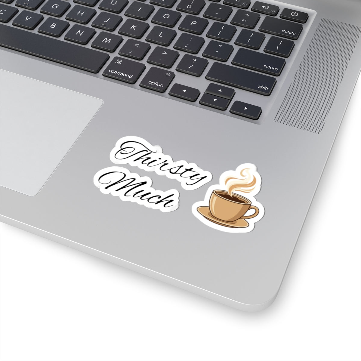 Coffee 'Thirsty Much' Kiss-Cut Sticker Set — Cute Caffeine Laptop Decals