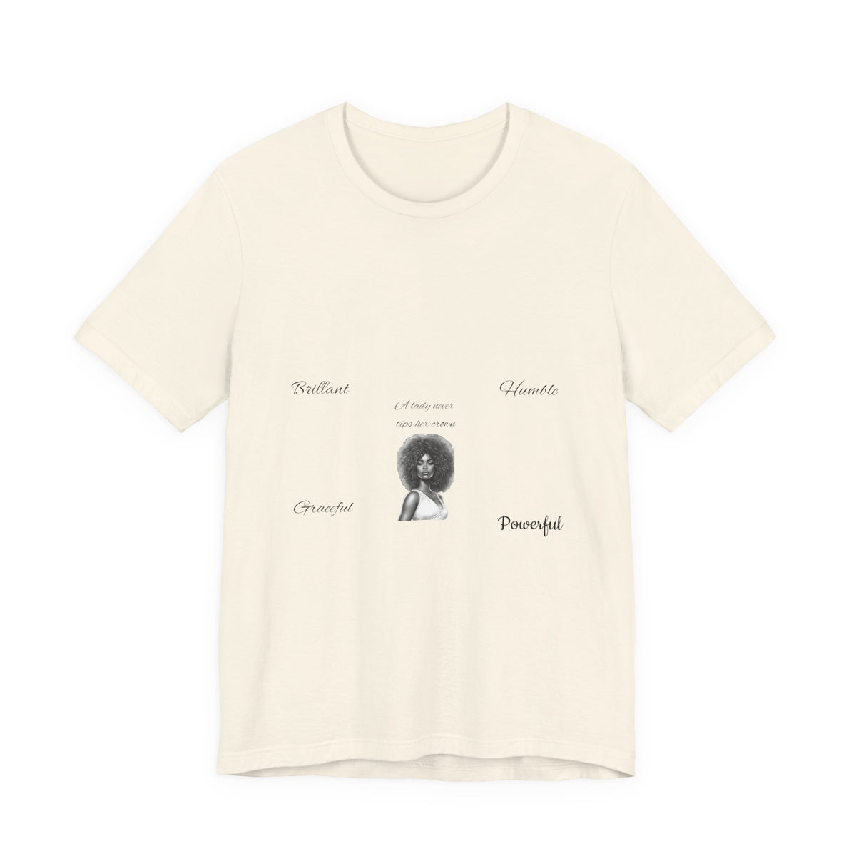 Afro Queen Graphic Tee – Beautiful, Powerful, Proud
