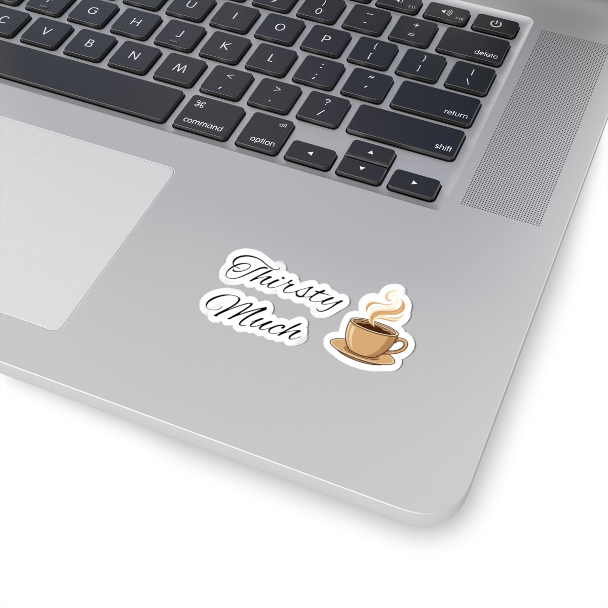 Coffee 'Thirsty Much' Kiss-Cut Sticker Set — Cute Caffeine Laptop Decals