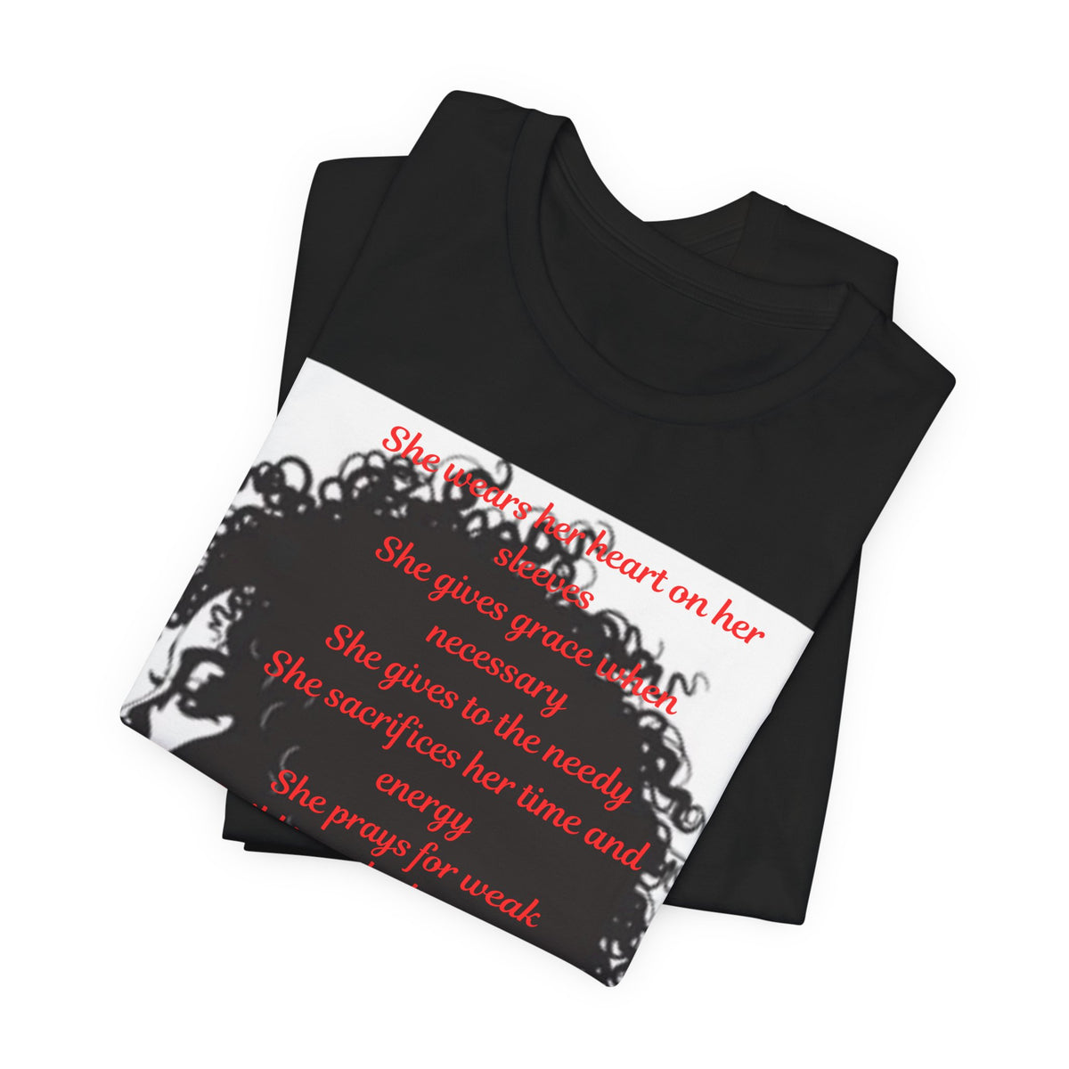 Afro Silhouette Tee — Minimal Black Heritage Profile T-Shirt