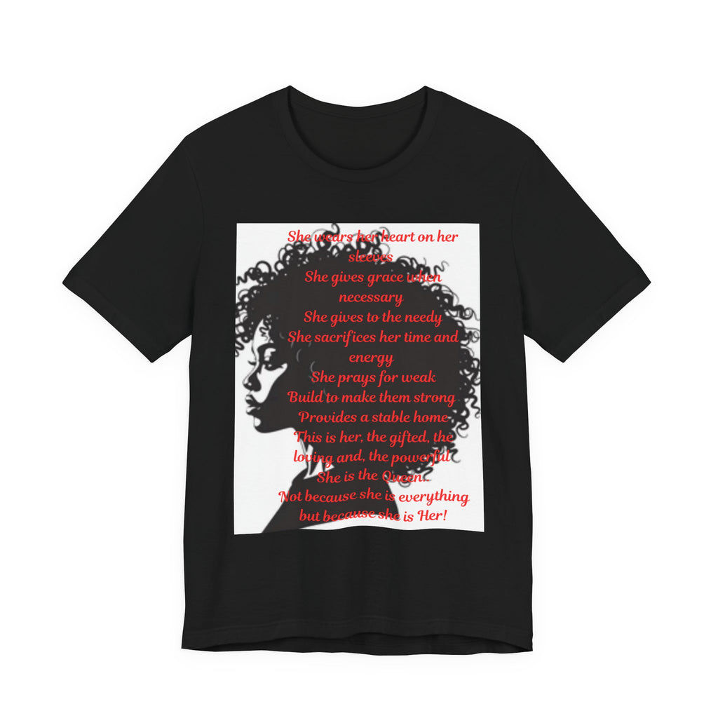 Afro Silhouette Tee — Minimal Black Heritage Profile T-Shirt