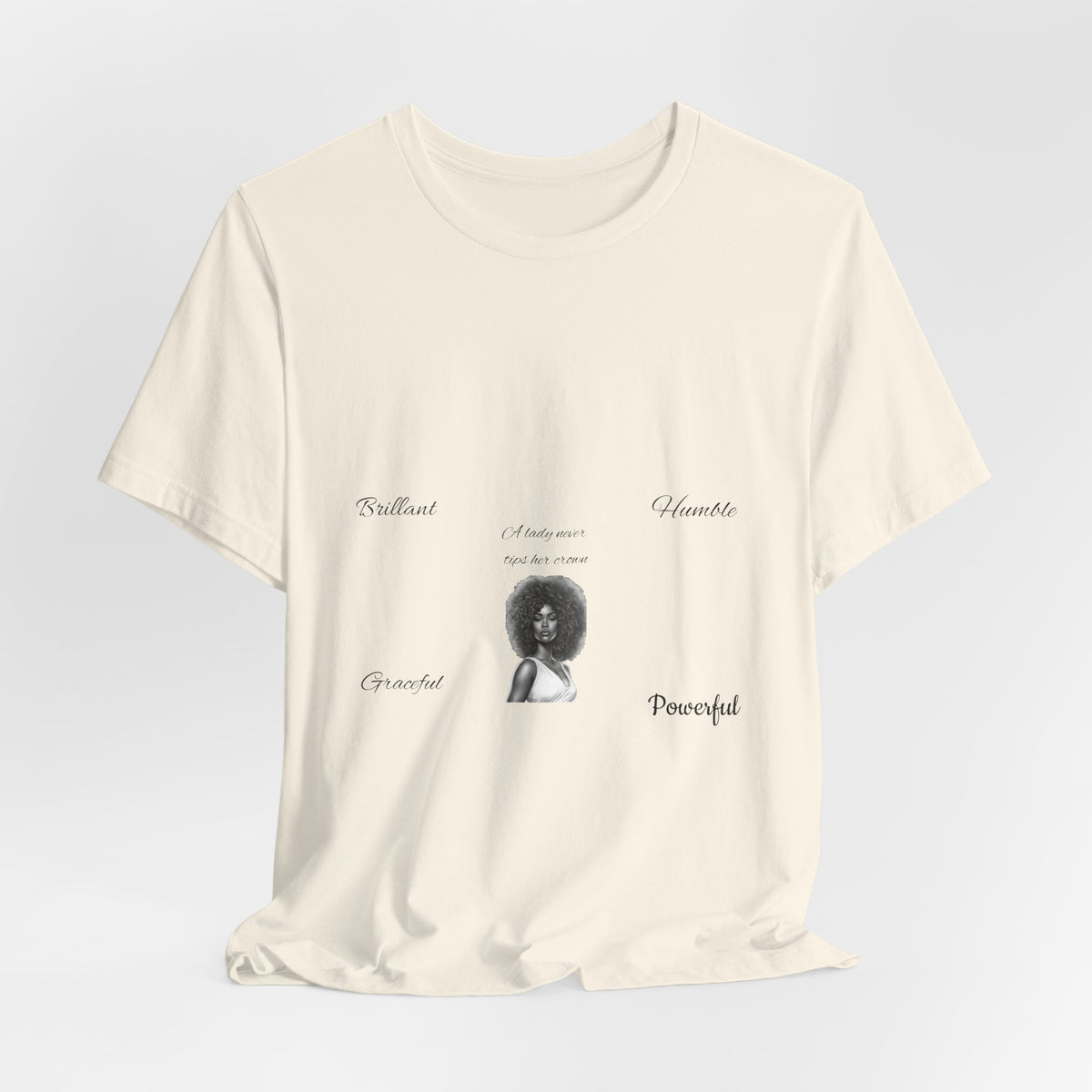 Afro Queen Graphic Tee – Beautiful, Powerful, Proud