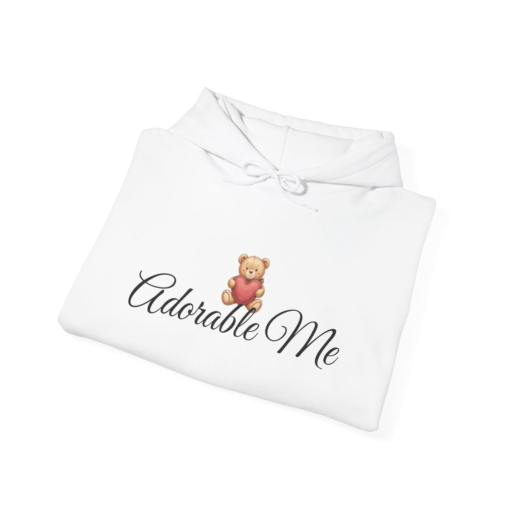 Adorable Me Teddy Bear Hoodie – Cute Script Graphic Pullover