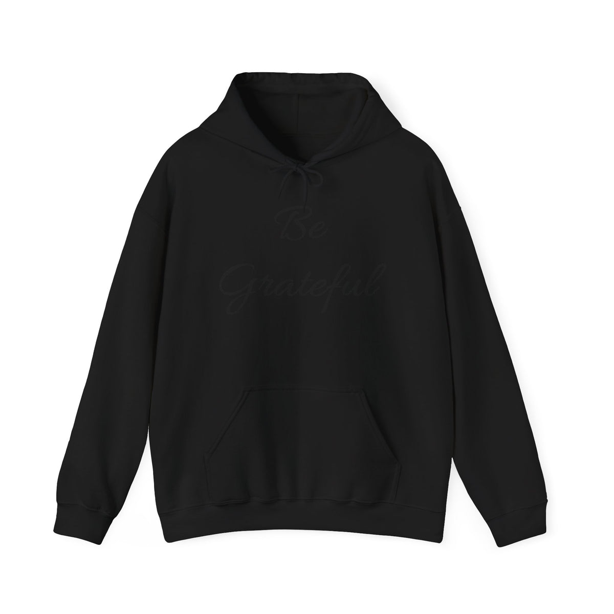 Be Grateful Hoodie — Minimal Script Gratitude Pullover