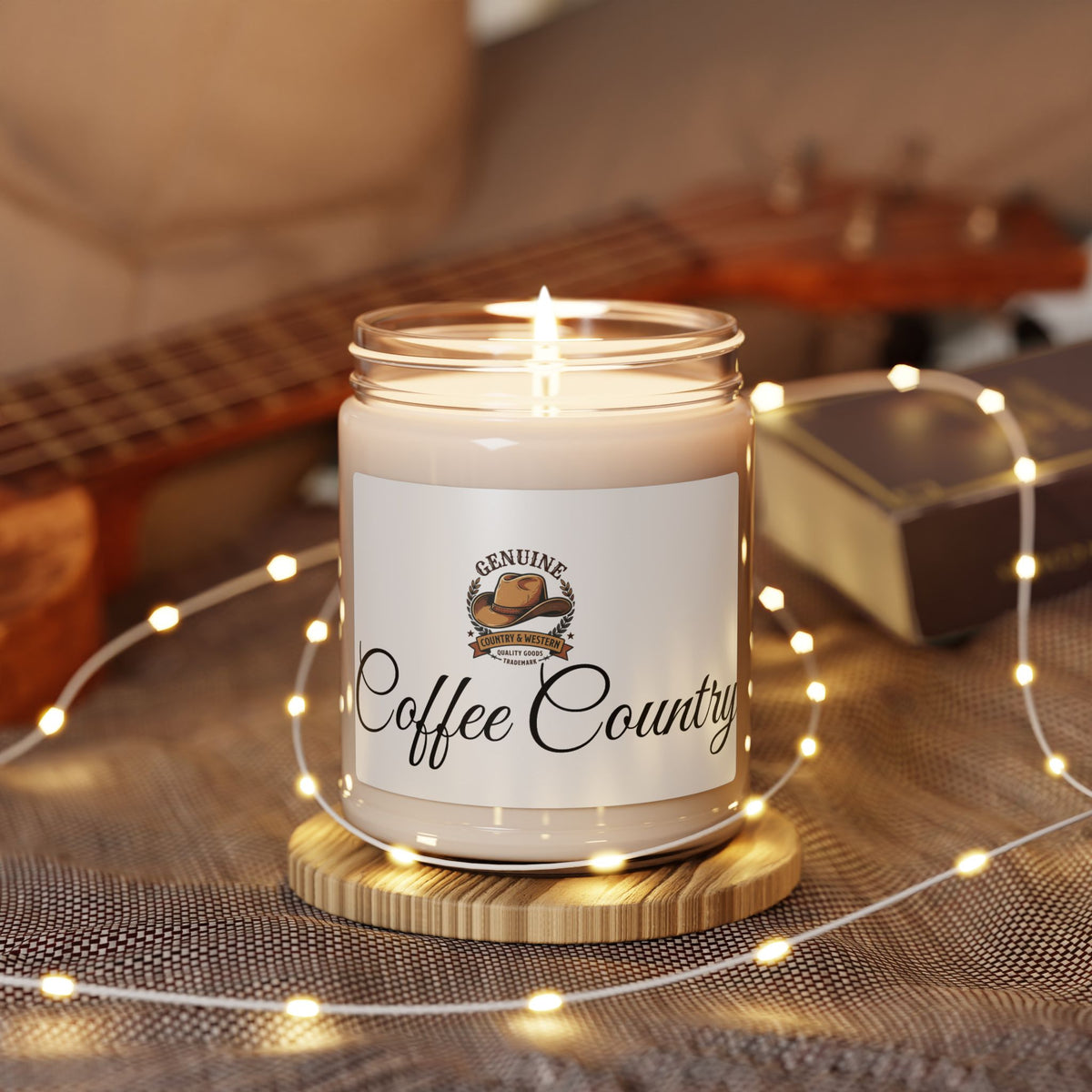 Coffee Country Scented Soy Candle — 9oz Rustic Coffee Aroma