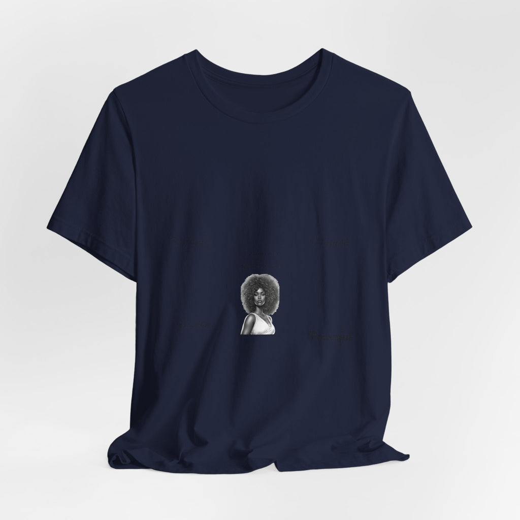 Afro Queen Graphic Tee – Beautiful, Powerful, Proud