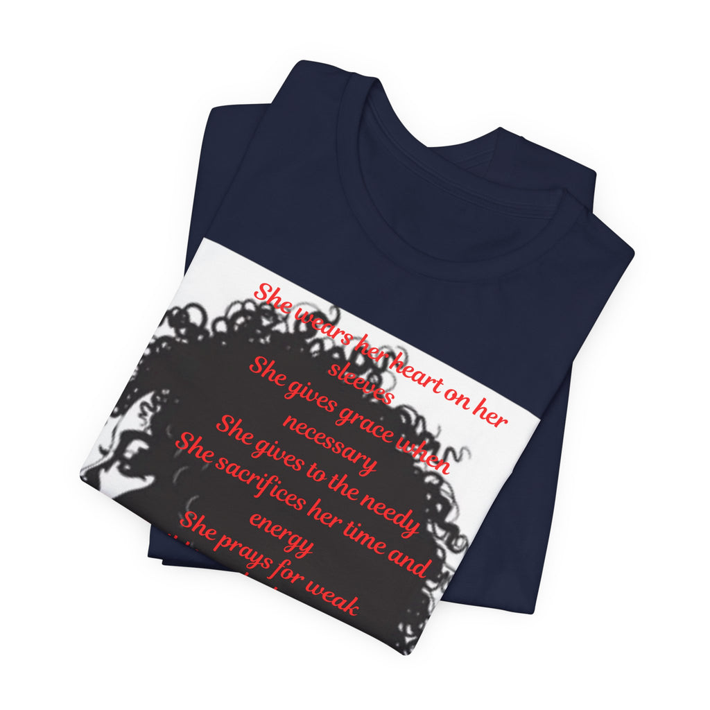 Afro Silhouette Tee — Minimal Black Heritage Profile T-Shirt