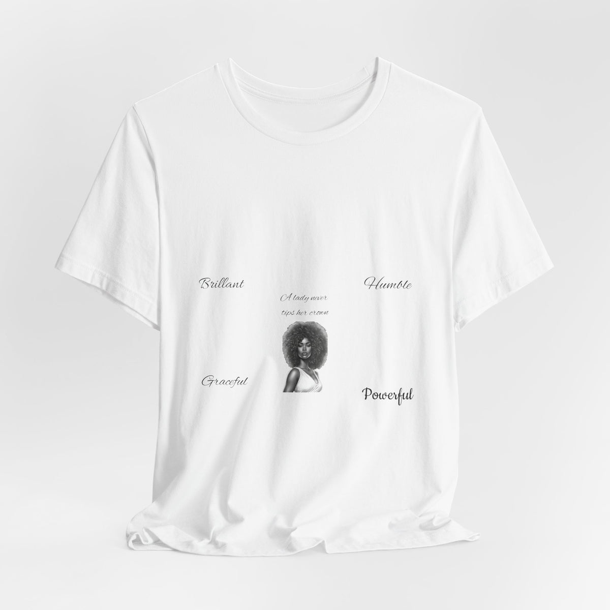 Afro Queen Graphic Tee – Beautiful, Powerful, Proud