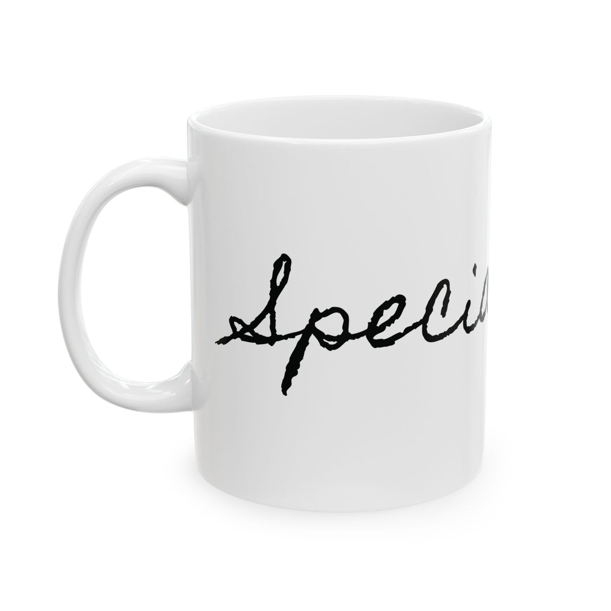 Ceramic Mug - 'Special Blend' Handwritten Script Coffee Cup (11oz, 15oz)