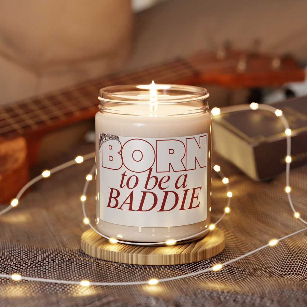 9oz Soy Candle - "Born to Be a Baddie" Scented Jar Candle (Gift for Her)