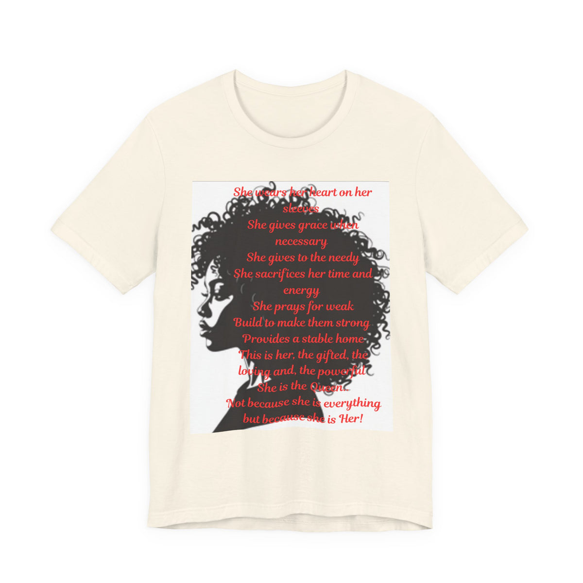 Afro Silhouette Tee — Minimal Black Heritage Profile T-Shirt